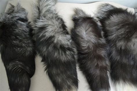11042 1 Genuine Silver Fox Tail Fur Tails Craft By Theleatherguymn 15