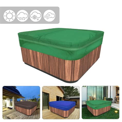 Square Hot Tub Spa Cover Waterproof Wind Proof Veranda Cloth Cover