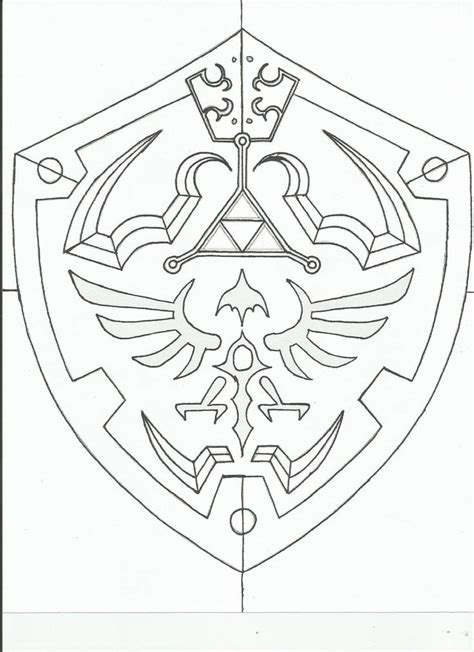 Hylian Shield Template By Revandarque On Deviantart Zelda Tattoo