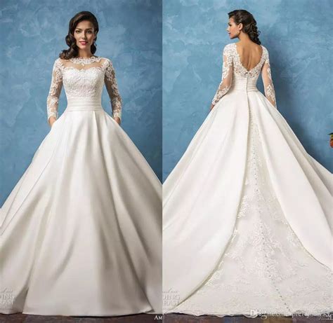 Make your wedding the envy of every bride with elegant long sleeve wedding dress from alibaba.com. Discount Amelia Sposa Lace Wedding Dresses 2020 With ...