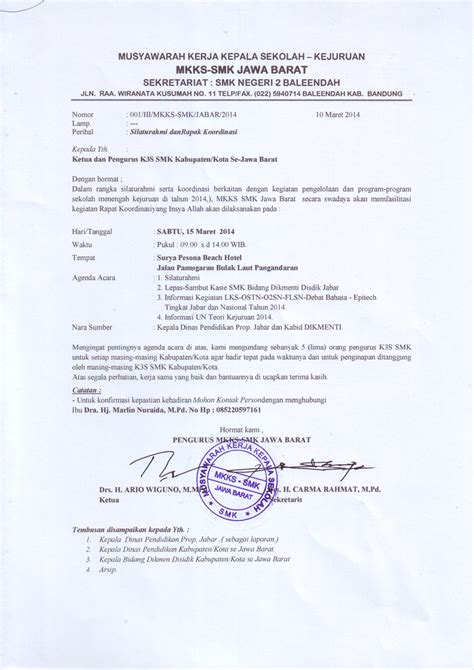 Sebagai sebuah organisasi, seringkali osis melakukan berbagai kegiatan yang bertujuan untuk mengundang osis dari sekolah lain untuk. Musyawarah Kerja Kepala SMK Kota Bandung: Silaturahmi dan ...