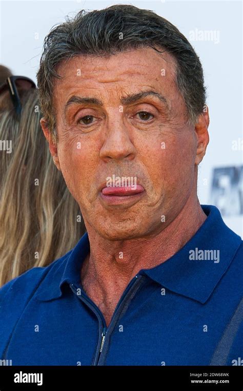 Sylvester Stallone At The Photocall For The Film Expendables 3 As Part