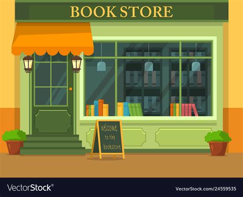 Bookstore Or Shop With Books Royalty Free Vector Image