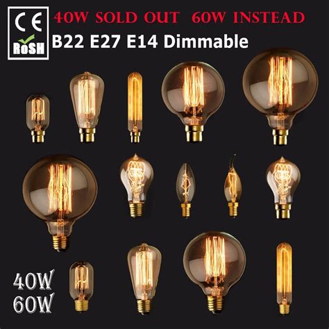 Led Bulbs Dimmable Led Light Bulb E27 E14 Lamp Vintage Retro Filament