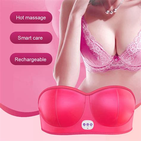 Electric Breast Massage Bra Vibration Chest Massager Wireless Breast Enhancement Ebay