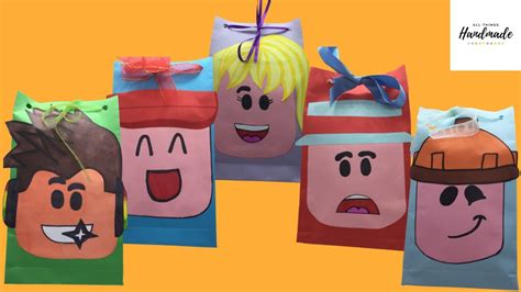 Roblox Party Bags How To Make Your Own Roblox Party Bags Or T Bags