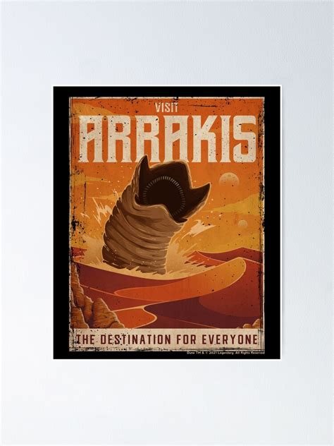 Arrakis Retro Vintage Tourism Decal Poster For Sale By B Cubed Shirts