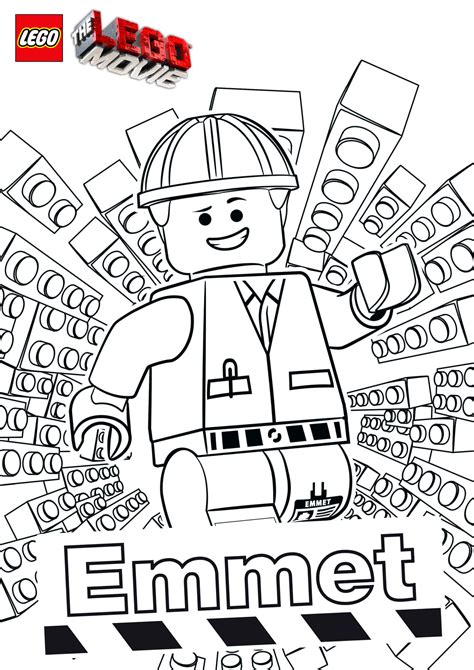 LEGO Minifigures - The LEGO Movie Coloring Pages