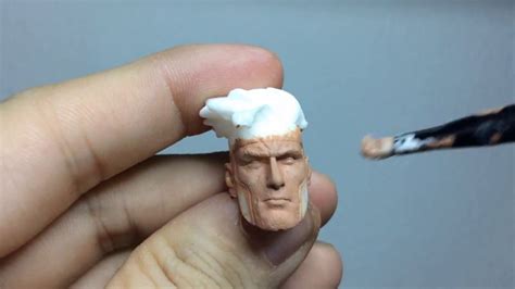 How To Paint Custom Action Figure Heads Gambit Painting Live Youtube