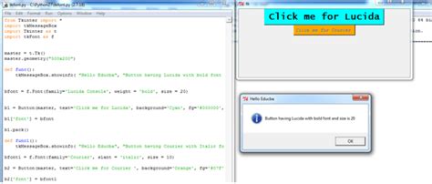 Tkinter Font How Tkinter Font Works In Python Examples