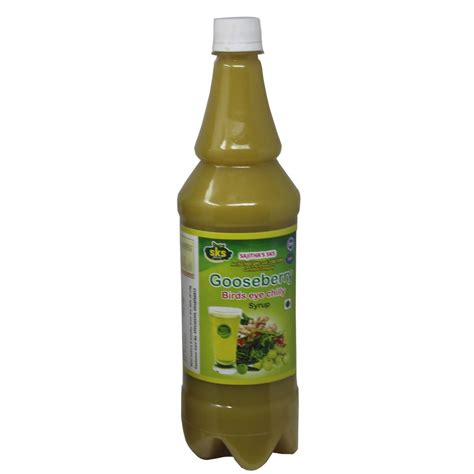 Nellikka Kanthari Gooseberry Birds Eye Chilly Syrup Plastic Bottle