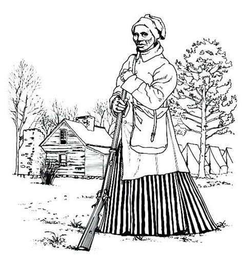 Harriet Tubman Coloring Page at GetColorings.com | Free printable