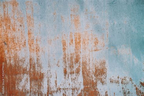 Rust On Metallic Surface Iron Texture Partly Rusty Background Rough