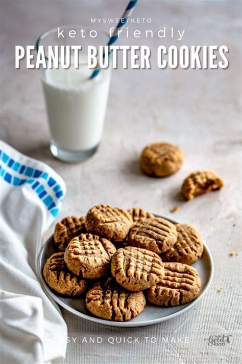 2/3 cup all natural, no sugar added peanut butter. Keto Peanut Butter Cookies | My Sweet Keto