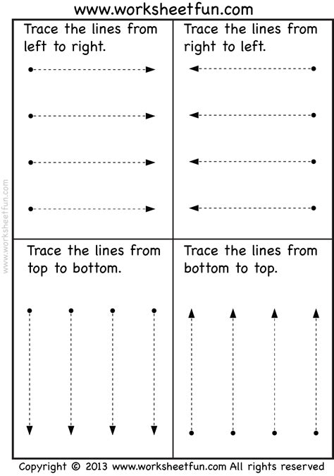 Line Tracing Preschool Prewriting Prewriting Skills Free Preschool