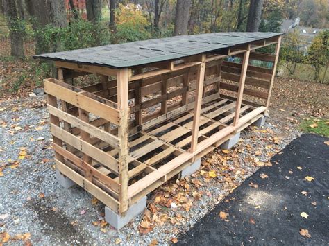 Pallet Firewood Rack Plans Wood Drying Shed For Firewood Working