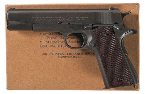 Wwii Us Colt Model 1911a1 Pistol With Shipping Box Rock Island Auction