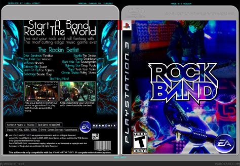 Rock Band Playstation 3 Box Art Cover By Weezer