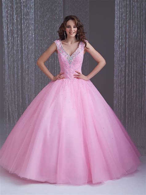 40 Vestidos De 15 Años Largos Y Cortos En Color Rosa Vestidos Glam