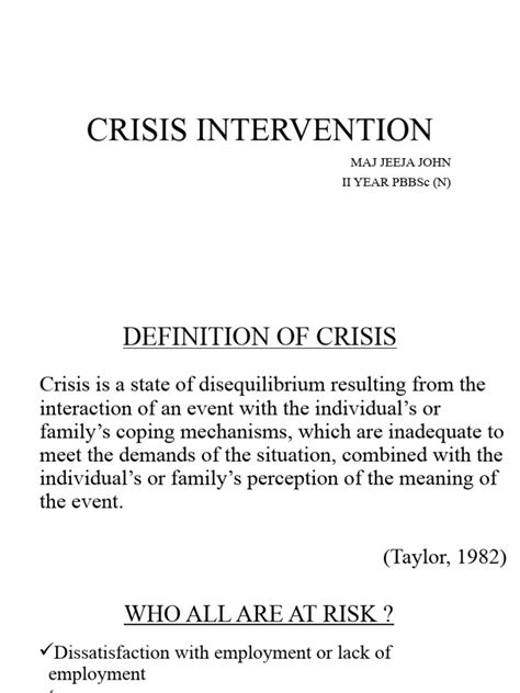 crisis intervention pdf