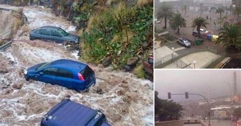 Thousands Of Holidaying Brits Caught In Tenerife Flash Floods That Left One Dead World News