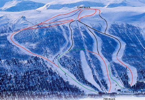 With locations of ski chalets and hotels. Hallingskarvet Piste Map | Ski Maps & Resort Info | PistePro