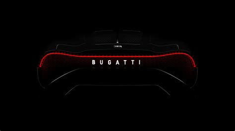 Bugatti La Voiture Noire 2019 Rear Lights 4k Wallpaper 4k