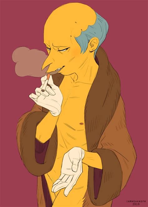 Rule 34 2022 Gloves Male Male Only Montgomery Burns Mr Burns Papilion Smithers Smoking The