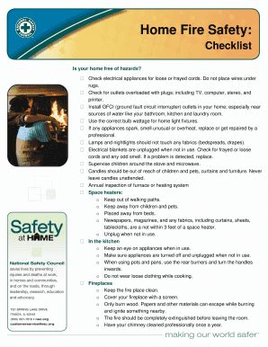 Printable Fire Safety Checklist Fill Online Printable Fillable Blank Pdffiller