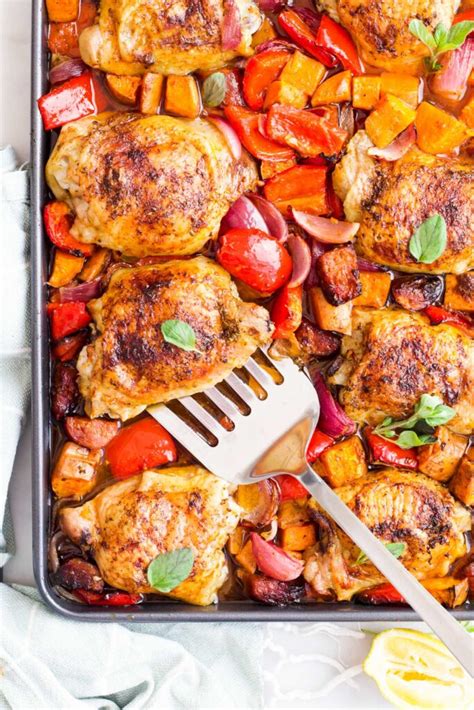 Chicken And Chorizo Tray Bake Healthy Little Foodies