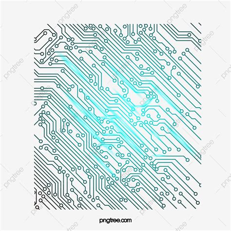 Circuit Board Line Vector Png And Vector With