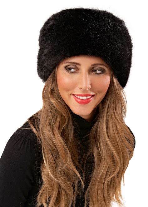 womens ladies luxury faux fur russian cossack style hat warm winter girls 1 size ebay
