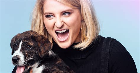 Meghan Trainor Gets Interviewed While Playing With Puppies