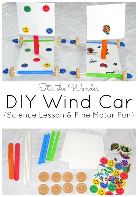 Kids can get really creative if you let them build a track for their toy cars around the house. DIY Wind Car: Science Lesson & Fine Motor Fun | Stir The ...