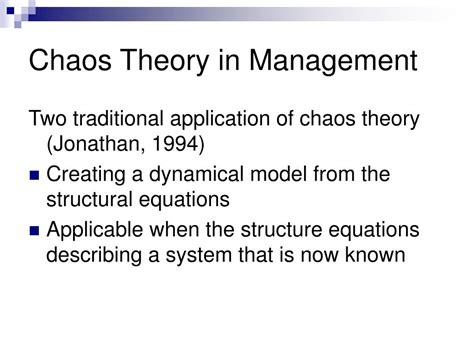 Ppt Introducing Chaos Theory Powerpoint Presentation Free Download