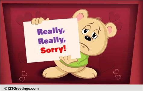 Im Sorry Really Really Sorry Free I Am Sorry Ecards Greeting Cards 123 Greetings