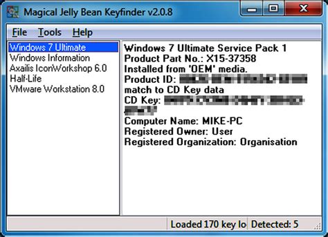 Another feature is the ability to retrieve product keys from. Magical Jelly Bean Keyfinder 2.0.10.13 Registration Code ...