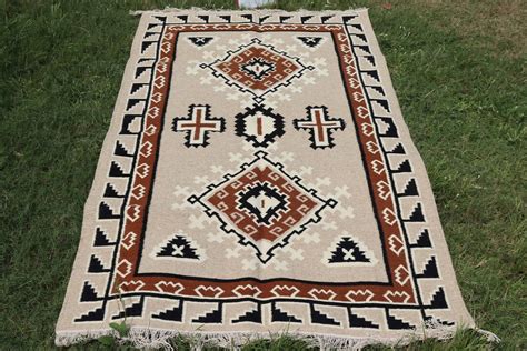 Southwestern Hand Woven Rug Kilim Dhurry Wool Rug X Ft Geometric