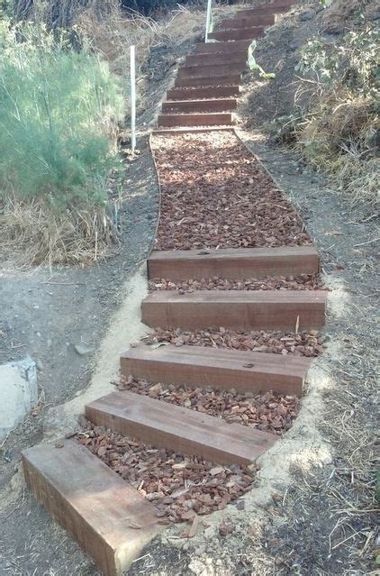 Outdoor Stairs On Hillside Houzz Garden Stairs Landscape Stairs