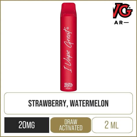 Ivg Bar Plus Strawberry Watermelon Disposable Vape