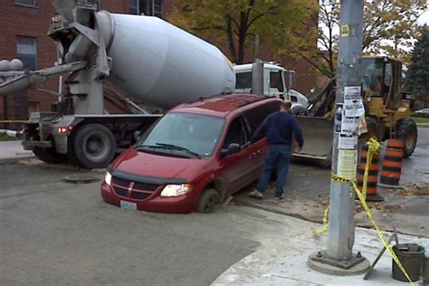 Your Photos Car Drives Into Wet Cement Citynews Toronto