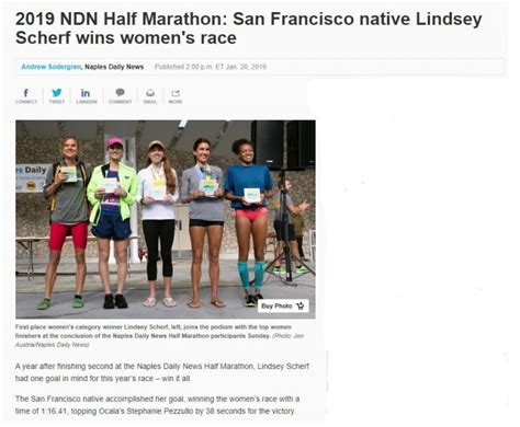 Email timing@hubertiming.com with results questions. OFFICIAL RESULTS: Lindsey Scherf Wins the 2019 NDN Half ...