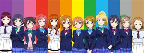 All Of The Love Live Girls Character Image Colors R Lovelive