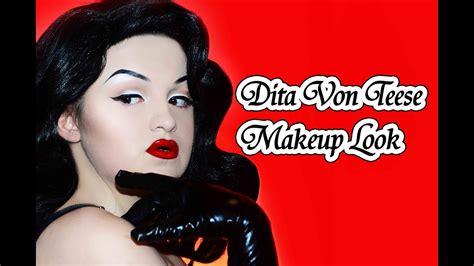 Even without the alluring lingerie dita is a stand out beauty thanks to flawlessly applied makeup in which she applies red lipstick and smoothes over her ivory white to give it a glow. Dita Von Teese Makeup Tutorial - Hooray! - Pinup - YouTube