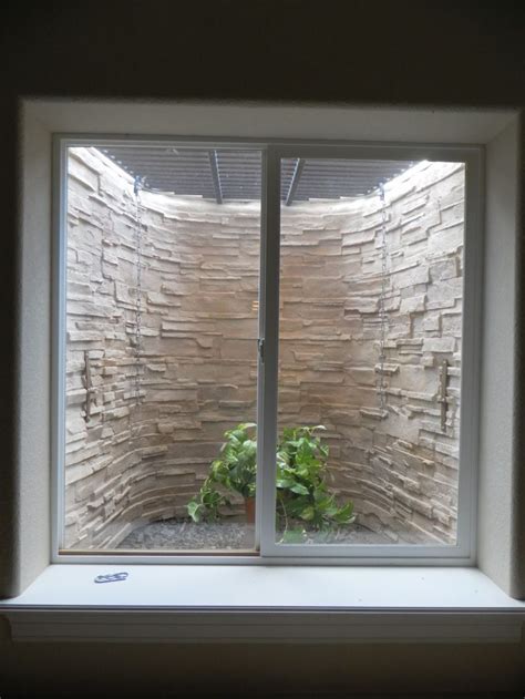 A sheet material to cover up the basement area windows outer side to avoid accidental falls of loose mud, leaves, clippings, grass, or other wastages. Pin by Steve Schoenmakers on Window well art | Basement ...