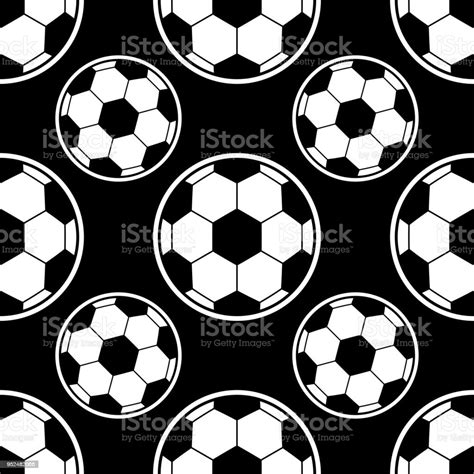 Soccer Ball Pattern Stock Illustration Download Image Now Seamless