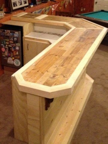 How to build a barnwood table with a plywood core. building my basement bar-026-436x580-.jpg | Dry Bar ...