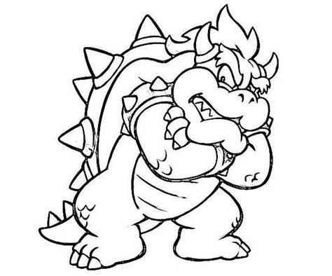 Bowser, or also called king koopa is at it again. super-mario-land-bowser-cocky-dragon-coloring-590435 ...