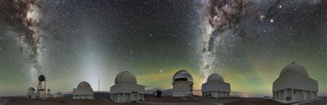 Magnificent Starry Sky Over The Cerro Tololo Observatory