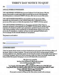 Download California Eviction Notice Forms Notice To Quit